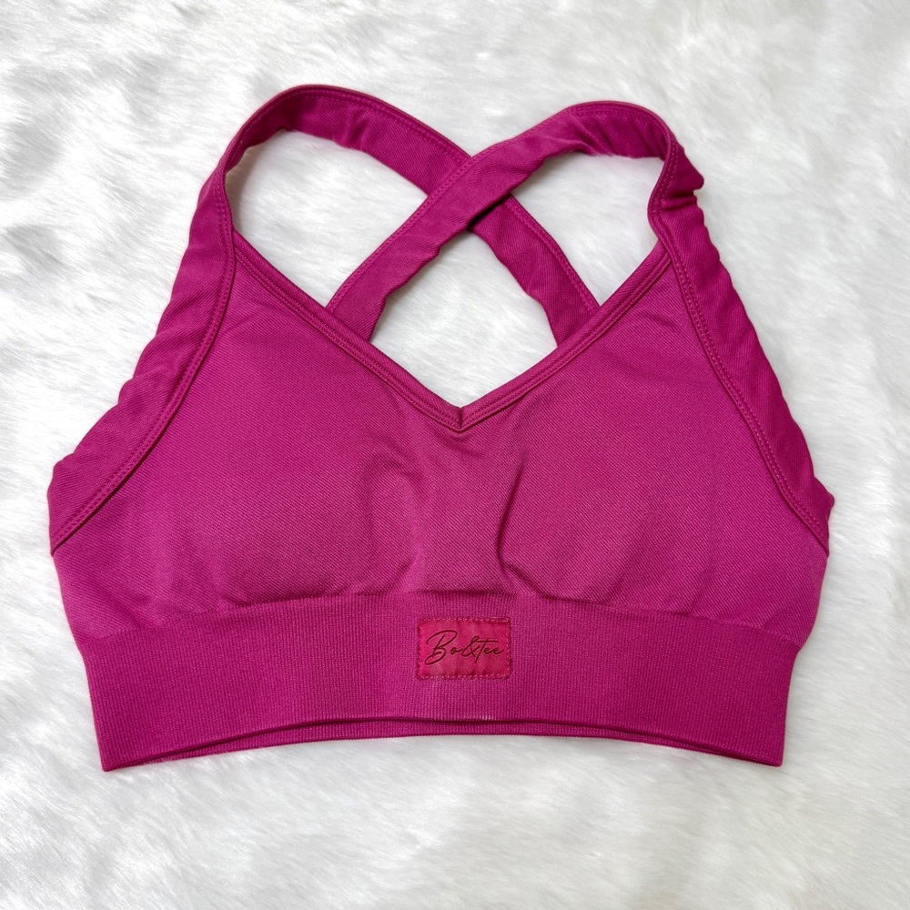 Bo&Tee Hot Pink Sports Bra